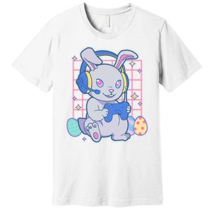 Cute Easter Bunny Rabbit Gamer Premium T-Shirt