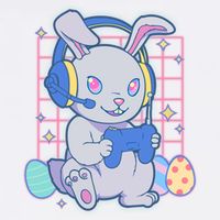 Cute Easter Bunny Rabbit Gamer Premium T-Shirt