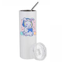 Cute Easter Bunny Rabbit Gamer Stainless Steel Tumbler