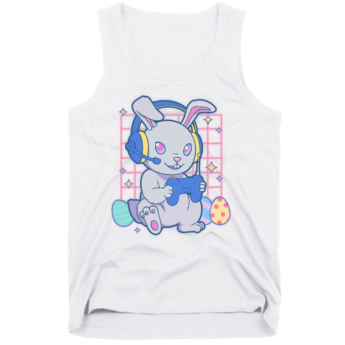 Cute Easter Bunny Rabbit Gamer Tank Top