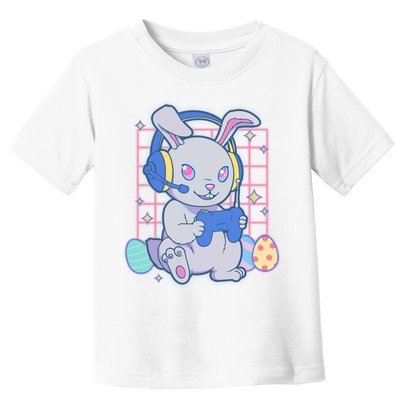 Cute Easter Bunny Rabbit Gamer Toddler T-Shirt