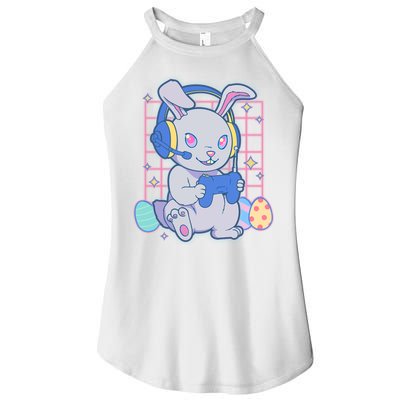 Cute Easter Bunny Rabbit Gamer Women's Perfect Tri Rocker Tank