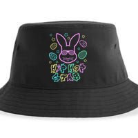 Cool Easter Bunny Graphic Hip Hop Star Gift Idea Sustainable Bucket Hat