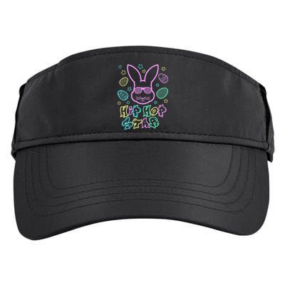 Cool Easter Bunny Graphic Hip Hop Star Gift Idea Adult Drive Performance Visor