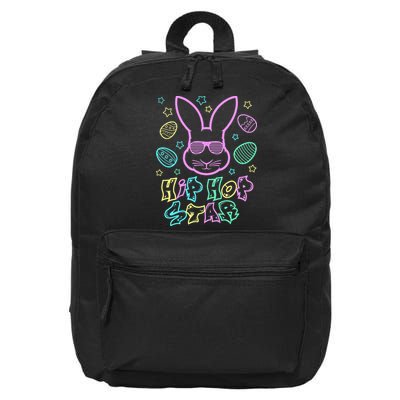 Cool Easter Bunny Graphic Hip Hop Star Gift Idea 16 in Basic Backpack