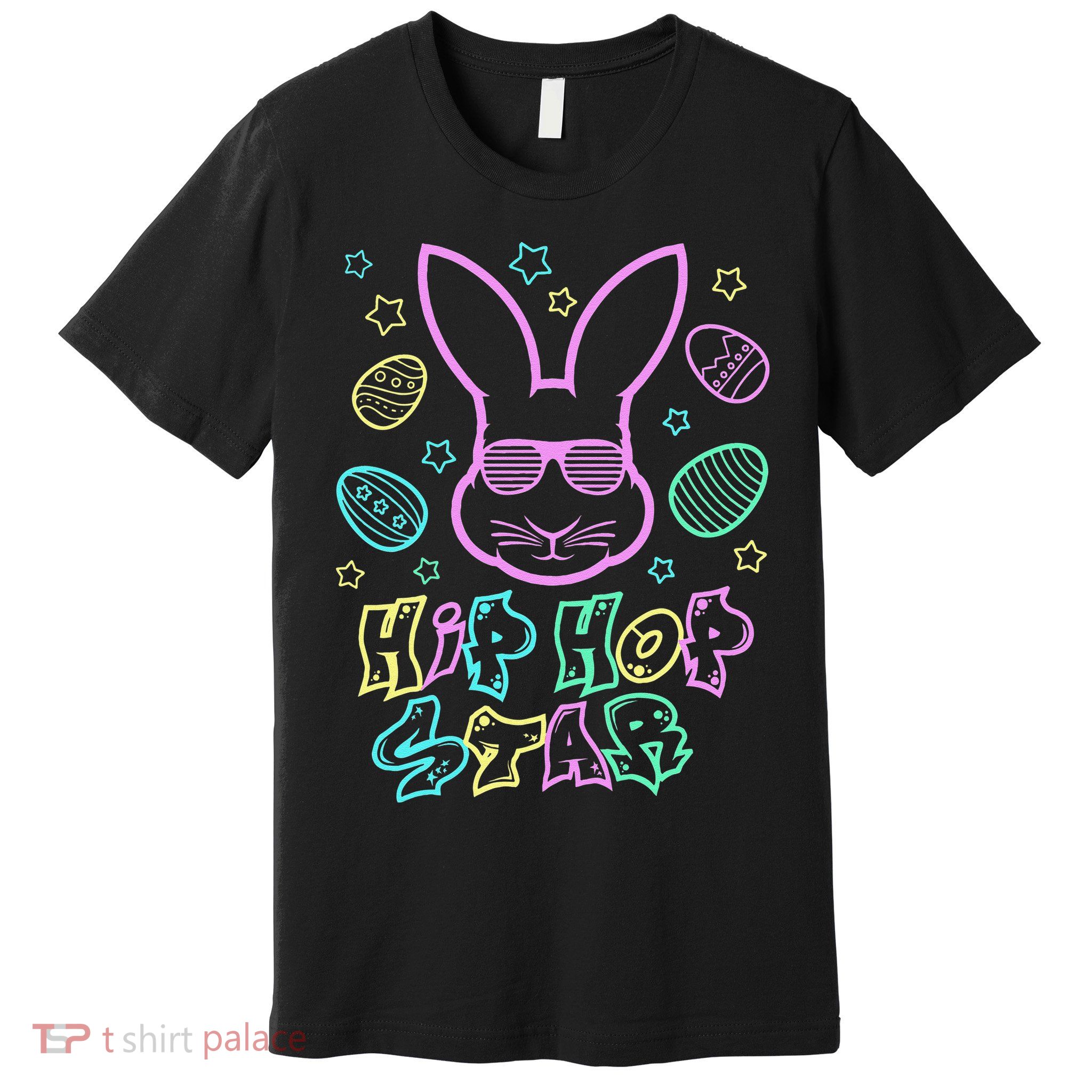 Cool Easter Bunny Graphic Hip Hop Star Gift Idea Premium T-Shirt