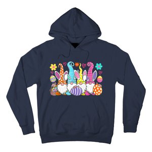 Cute Easter Bunny Spring Gnome Easter Egg Hunting And Basket Hoodie