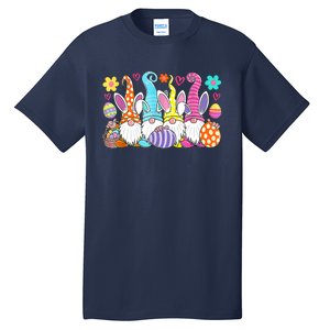 Cute Easter Bunny Spring Gnome Easter Egg Hunting And Basket Tall T-Shirt