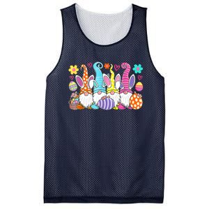 Cute Easter Bunny Spring Gnome Easter Egg Hunting And Basket Mesh Reversible Basketball Jersey Tank