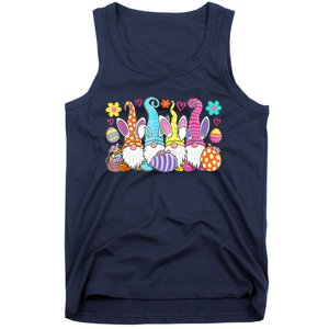 Cute Easter Bunny Spring Gnome Easter Egg Hunting And Basket Tank Top