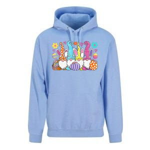 Cute Easter Bunny Spring Gnome Easter Egg Hunting And Basket Unisex Surf Hoodie