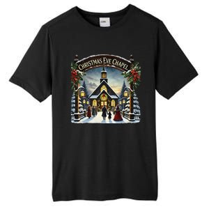 Christmas Eve Chapel Holiday Scene Tall Fusion ChromaSoft Performance T-Shirt