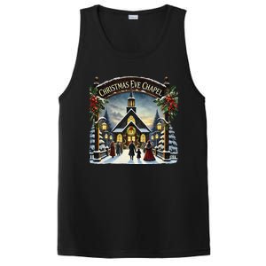 Christmas Eve Chapel Holiday Scene PosiCharge Competitor Tank