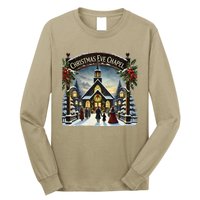 Christmas Eve Chapel Holiday Scene Long Sleeve Shirt