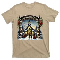 Christmas Eve Chapel Holiday Scene T-Shirt