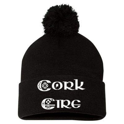 Cork Eire County Cork Ireland Pom Pom 12in Knit Beanie