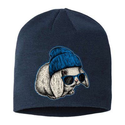 Cute Easter Cool Blue Bunny Rabbit Sustainable Beanie