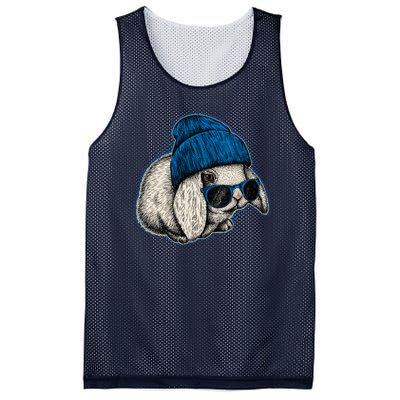 Cute Easter Cool Blue Bunny Rabbit Mesh Reversible Basketball Jersey Tank