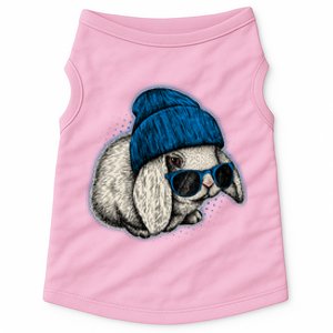 Cute Easter Cool Blue Bunny Rabbit Doggie Tank