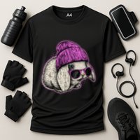Cute Easter Cool Pink Bunny Rabbit Cooling Performance Crew T-Shirt
