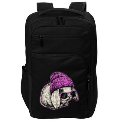 Cute Easter Cool Pink Bunny Rabbit Impact Tech Backpack
