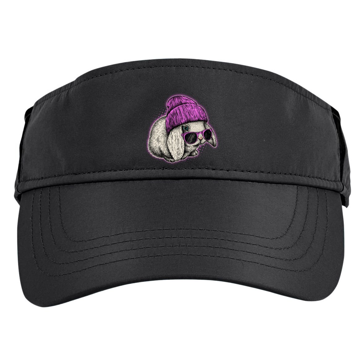 Cute Easter Cool Pink Bunny Rabbit Adult Drive Performance Visor