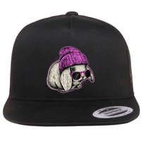 Cute Easter Cool Pink Bunny Rabbit Flatbill Hat