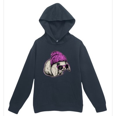 Cute Easter Cool Pink Bunny Rabbit Urban Pullover Hoodie