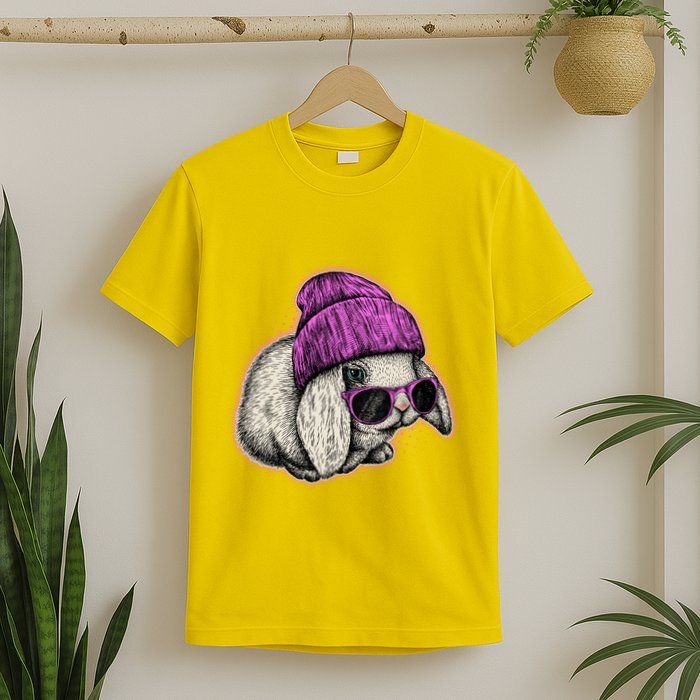 Cute Easter Cool Pink Bunny Rabbit T-Shirt