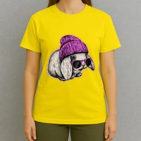 Cute Easter Cool Pink Bunny Rabbit T-Shirt