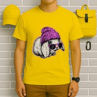Cute Easter Cool Pink Bunny Rabbit T-Shirt