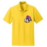 Cute Easter Cool Pink Bunny Rabbit Dry Zone Grid Polo