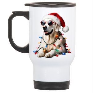 Christmas English Cream Golden Retriever Mom Dog Puppy Xmas Cool Gift Stainless Steel Travel Mug