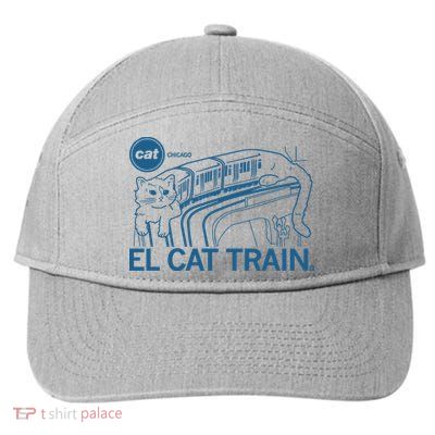 Chicago El Cat Train 7-Panel Snapback Hat