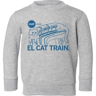 Chicago El Cat Train Toddler Sweatshirt