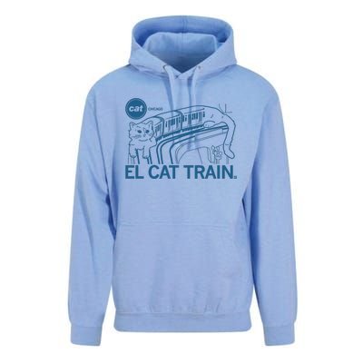 Chicago El Cat Train Unisex Surf Hoodie