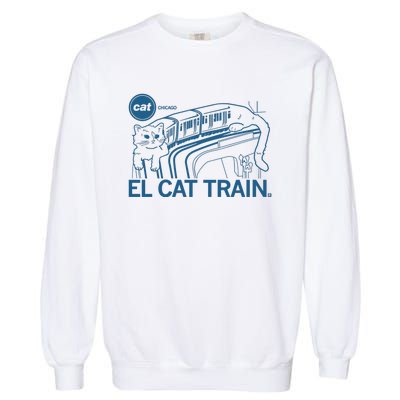 Chicago El Cat Train Garment-Dyed Sweatshirt