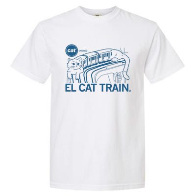 Chicago El Cat Train Garment-Dyed Heavyweight T-Shirt