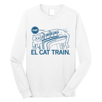 Chicago El Cat Train Long Sleeve Shirt