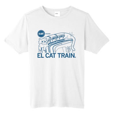 Chicago El Cat Train Tall Fusion ChromaSoft Performance T-Shirt