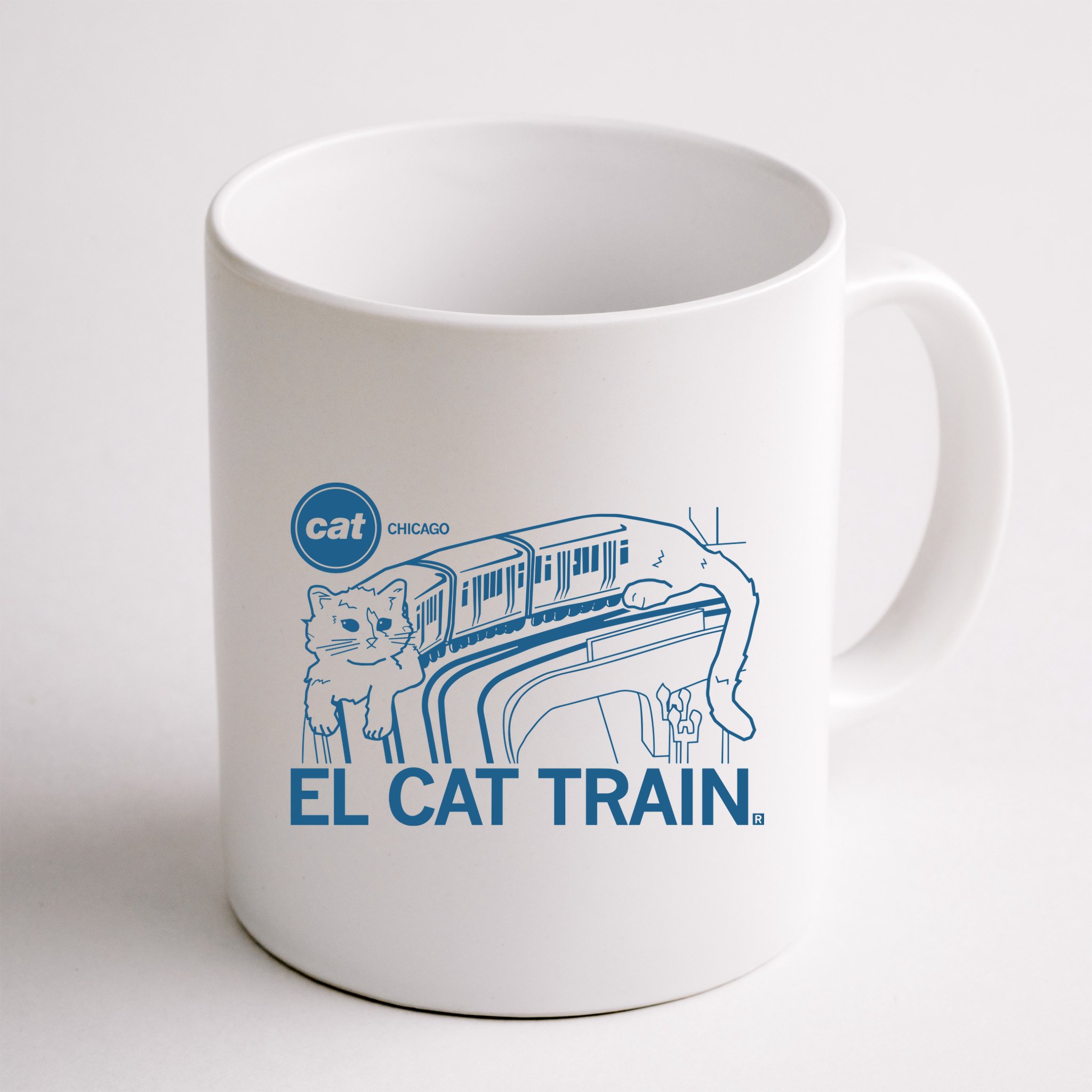 Chicago El Cat Train Mug