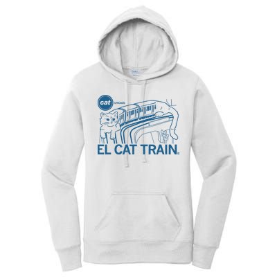 Chicago El Cat Train Women's Pullover Hoodie