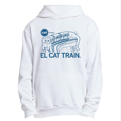 Chicago El Cat Train Urban Pullover Hoodie