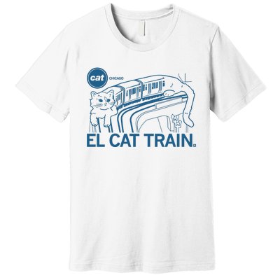 Chicago El Cat Train Premium T-Shirt