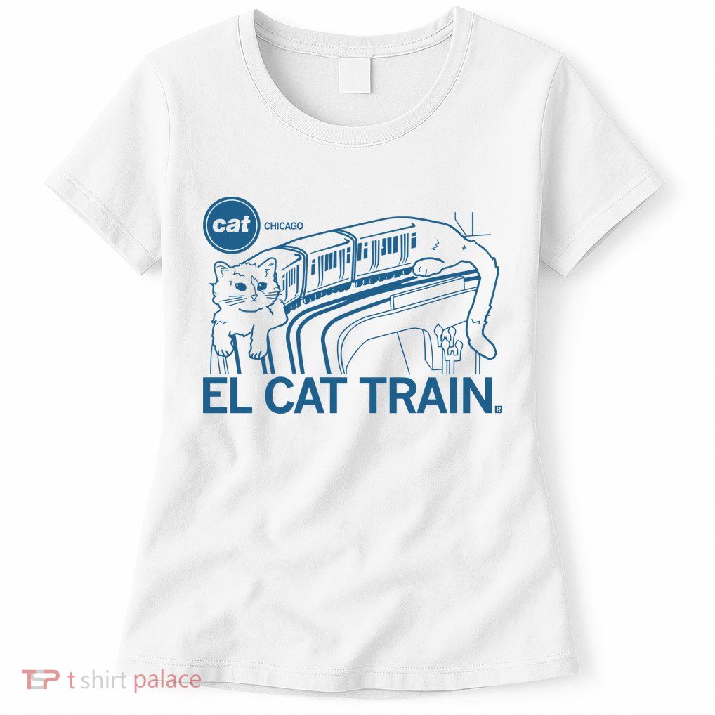 Chicago El Cat Train Womens T-Shirt