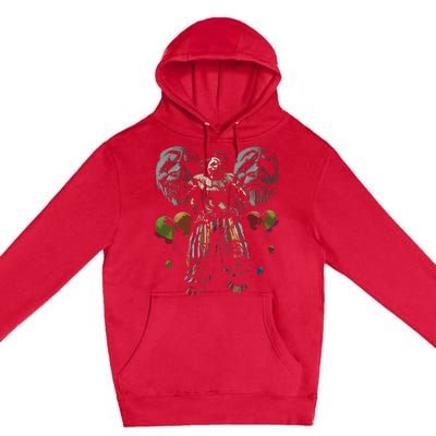 Creepy Evil Clown Balloons Horror Scary Halloween Costume Premium Pullover Hoodie