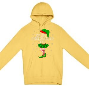 Cheerleader Elf Christmas Matching Family Elf Premium Pullover Hoodie