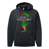 Cheerleader Elf Christmas Matching Family Elf Performance Fleece Hoodie