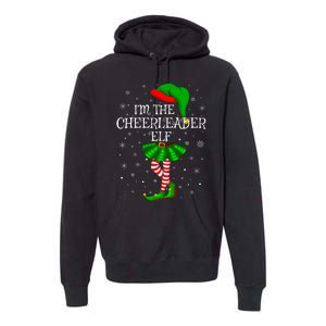 Cheerleader Elf Christmas Matching Family Elf Premium Hoodie