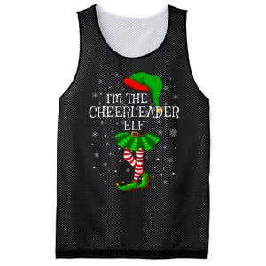 Cheerleader Elf Christmas Matching Family Elf Mesh Reversible Basketball Jersey Tank